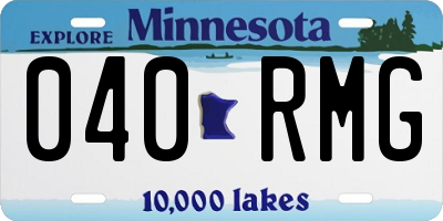 MN license plate 040RMG