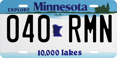 MN license plate 040RMN