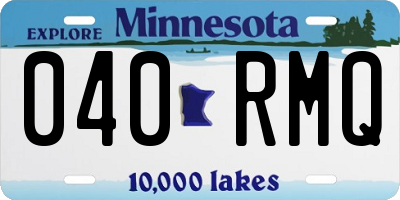 MN license plate 040RMQ