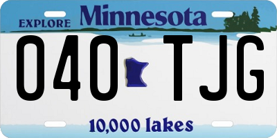 MN license plate 040TJG