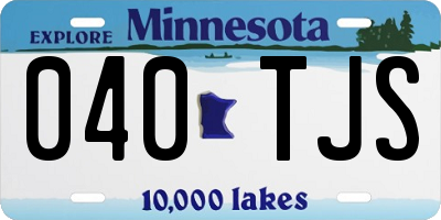 MN license plate 040TJS