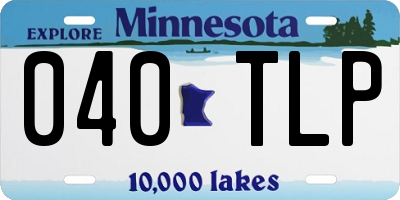 MN license plate 040TLP