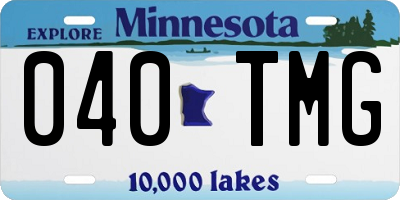 MN license plate 040TMG