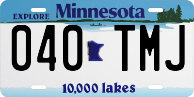 MN license plate 040TMJ