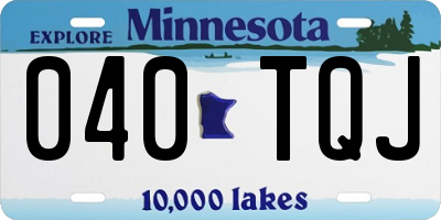 MN license plate 040TQJ
