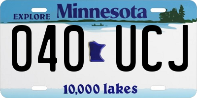 MN license plate 040UCJ