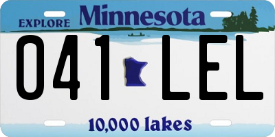 MN license plate 041LEL