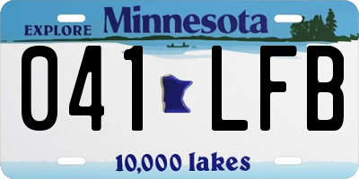 MN license plate 041LFB