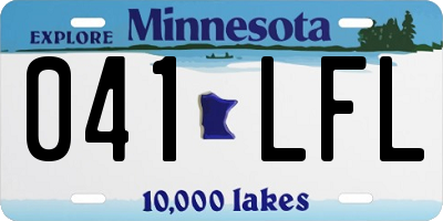 MN license plate 041LFL