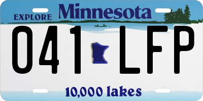 MN license plate 041LFP