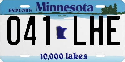 MN license plate 041LHE