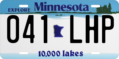 MN license plate 041LHP