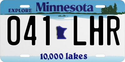MN license plate 041LHR