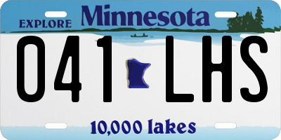 MN license plate 041LHS