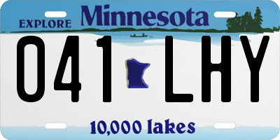 MN license plate 041LHY