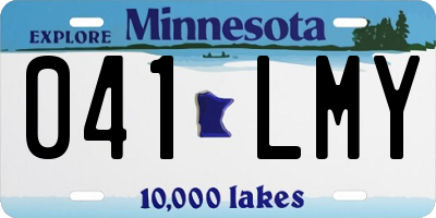 MN license plate 041LMY