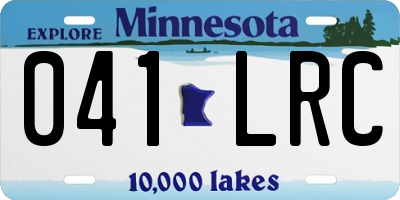 MN license plate 041LRC
