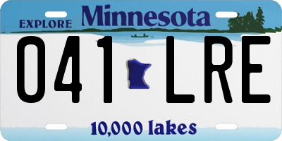 MN license plate 041LRE
