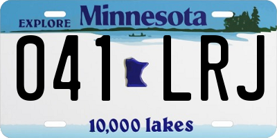 MN license plate 041LRJ