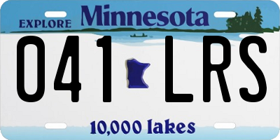 MN license plate 041LRS