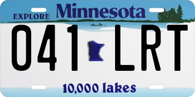 MN license plate 041LRT