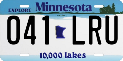 MN license plate 041LRU