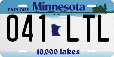 MN license plate 041LTL