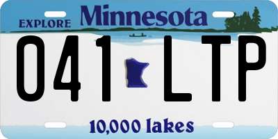 MN license plate 041LTP