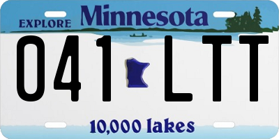MN license plate 041LTT