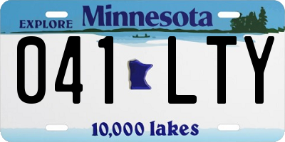 MN license plate 041LTY