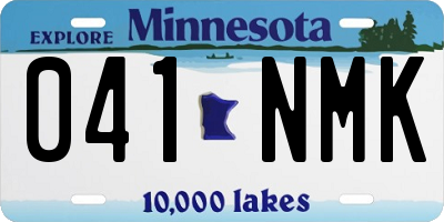MN license plate 041NMK