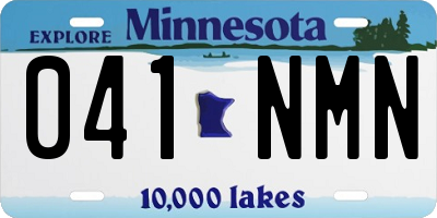 MN license plate 041NMN