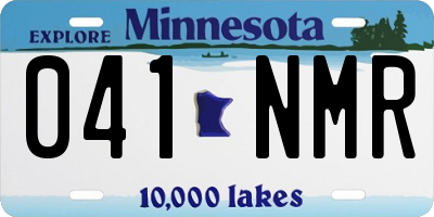 MN license plate 041NMR