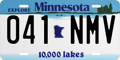 MN license plate 041NMV