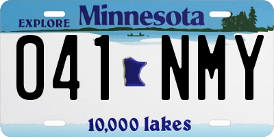 MN license plate 041NMY