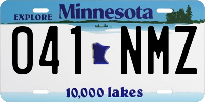 MN license plate 041NMZ