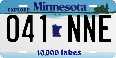 MN license plate 041NNE