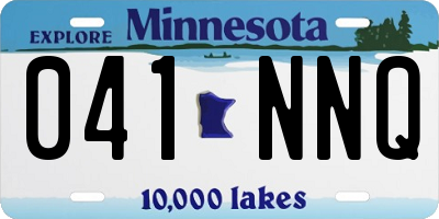 MN license plate 041NNQ
