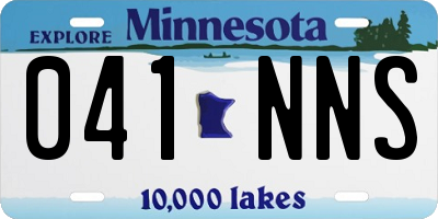 MN license plate 041NNS