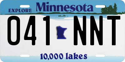 MN license plate 041NNT
