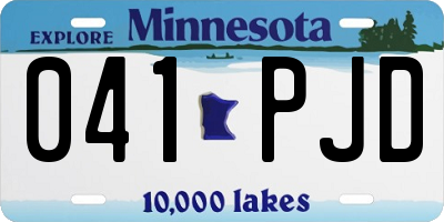 MN license plate 041PJD