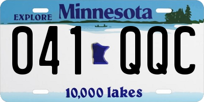 MN license plate 041QQC