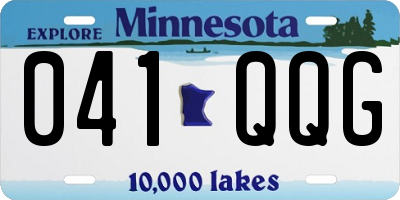 MN license plate 041QQG