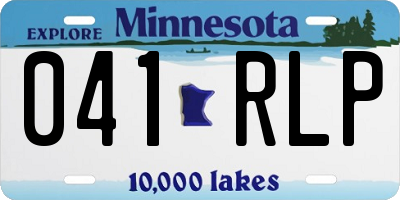 MN license plate 041RLP