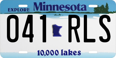 MN license plate 041RLS