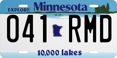 MN license plate 041RMD