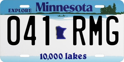 MN license plate 041RMG