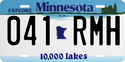 MN license plate 041RMH