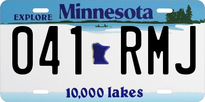 MN license plate 041RMJ