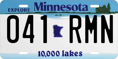 MN license plate 041RMN